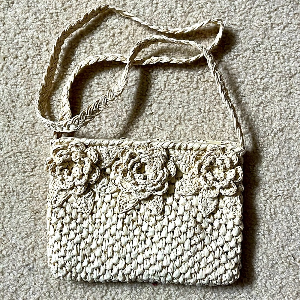 Blue Miami Straw Bag
